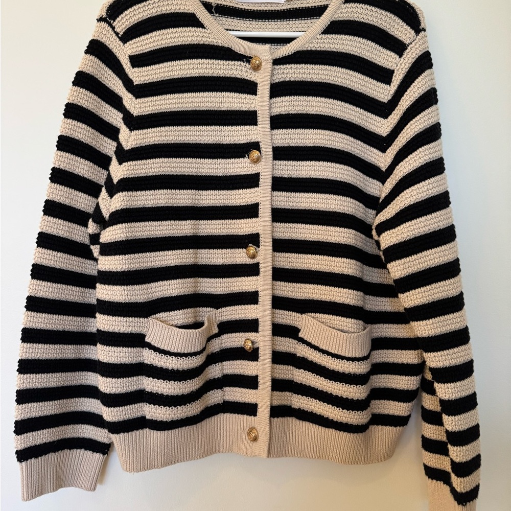 ANRABESD women’s lady tweed knit jacket